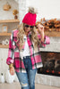 Feeling Bold Pink Plaid Shacket