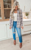 Forever Favorite Plaid Cardigan in Taupe Grey #6 | Salty Wave *DEAL*