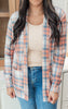 Forever Favorite Plaid Cardigan in Orange Blue Cream #4 | Salty Wave**Start Ship Date: Nov 29th