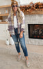 plaid fleece long sleeve top 