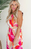 It's Captivating Printed Halter Neck Jumpsuit - Ecru Pink - SPRING 2025