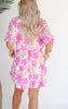 Summer Breeze Half Sleeve Floral Print Woven Romper