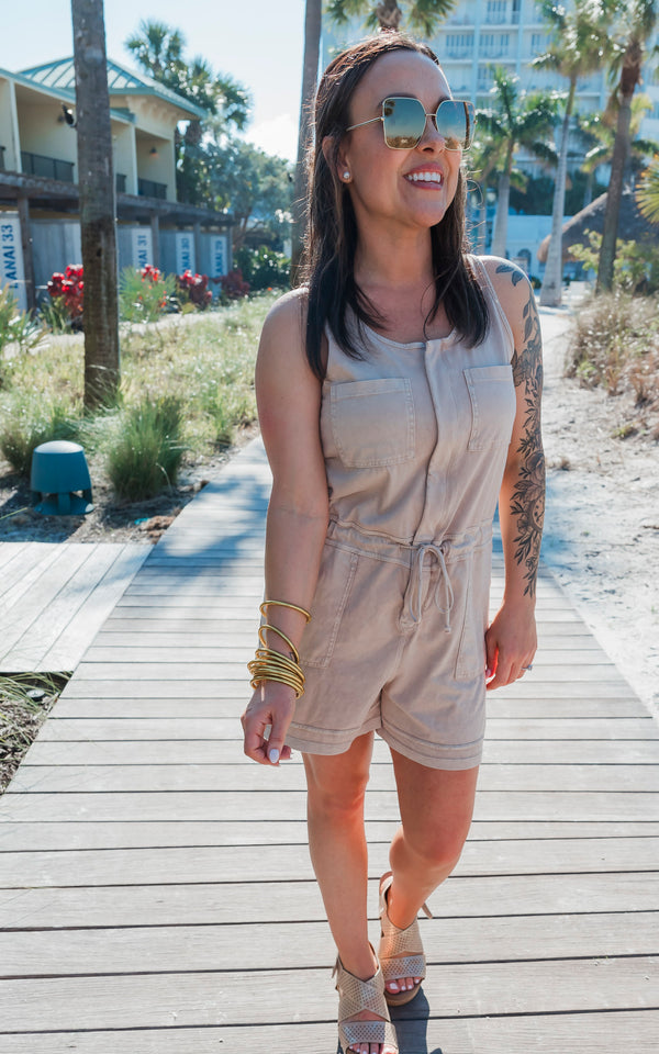 Washed Cotton Romper | Rae Mode