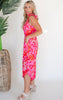 Miami Nights Tie Shoulder Slanted Jumpsuit