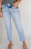 Lovervet | Like a Boss Mid-Rise Regular Straight Leg Denim Jeans - Final Sale