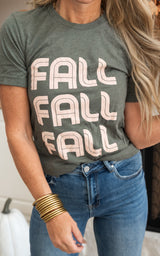 fall fall fall graphic t-shirt 