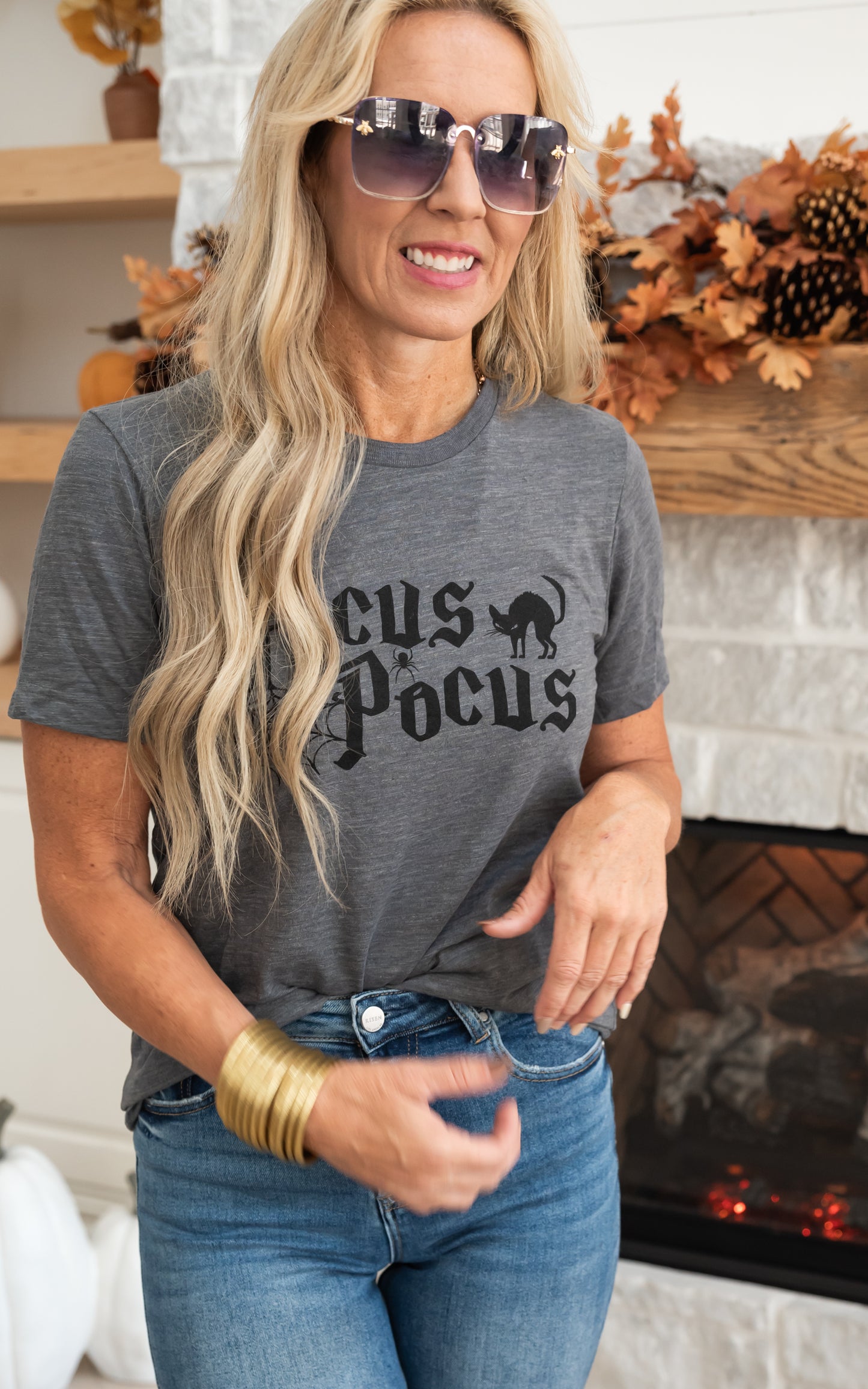 HOCUS POCUS GREY BELLA TEE 