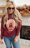 Taste the Pumpkin Spice Rainbow Sweatshirt - Garnet