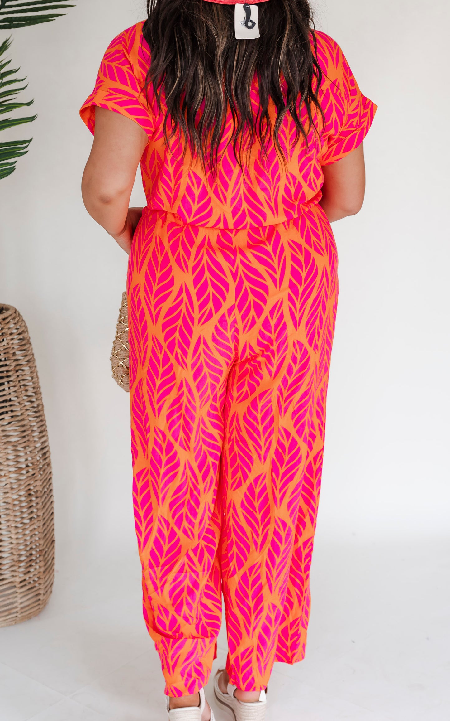 Its the Beach Life for Me Jumpsuit | Hot Pink - Final Sale