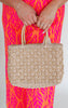 Straw Tassel Handle Tote Bag - Final Sale