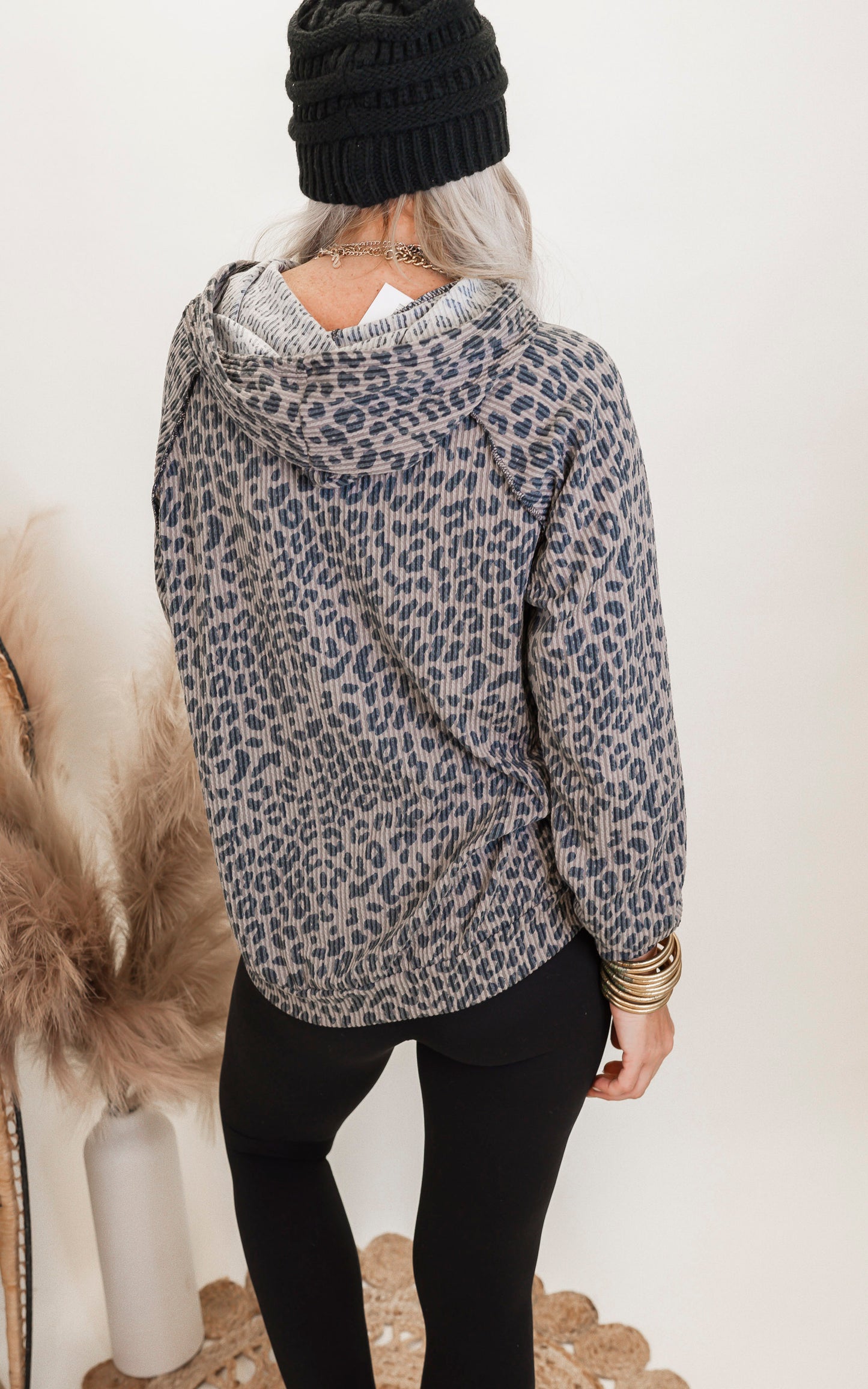 Coco Leopard Urban Puff Sleeve Top