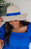 Royal Color Banded Natural Summer Fedora Hat - Final Sale