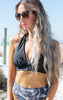 Black Halter Keyhole Swim Top by Salty Wave (TOP ONLY) **DEAL-FINAL SALE