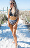 Black Halter Keyhole Swim Top by Salty Wave (TOP ONLY) **DEAL-FINAL SALE