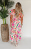 Amalfi Amore Sweetheart Printed Midi Dress - Final Sale