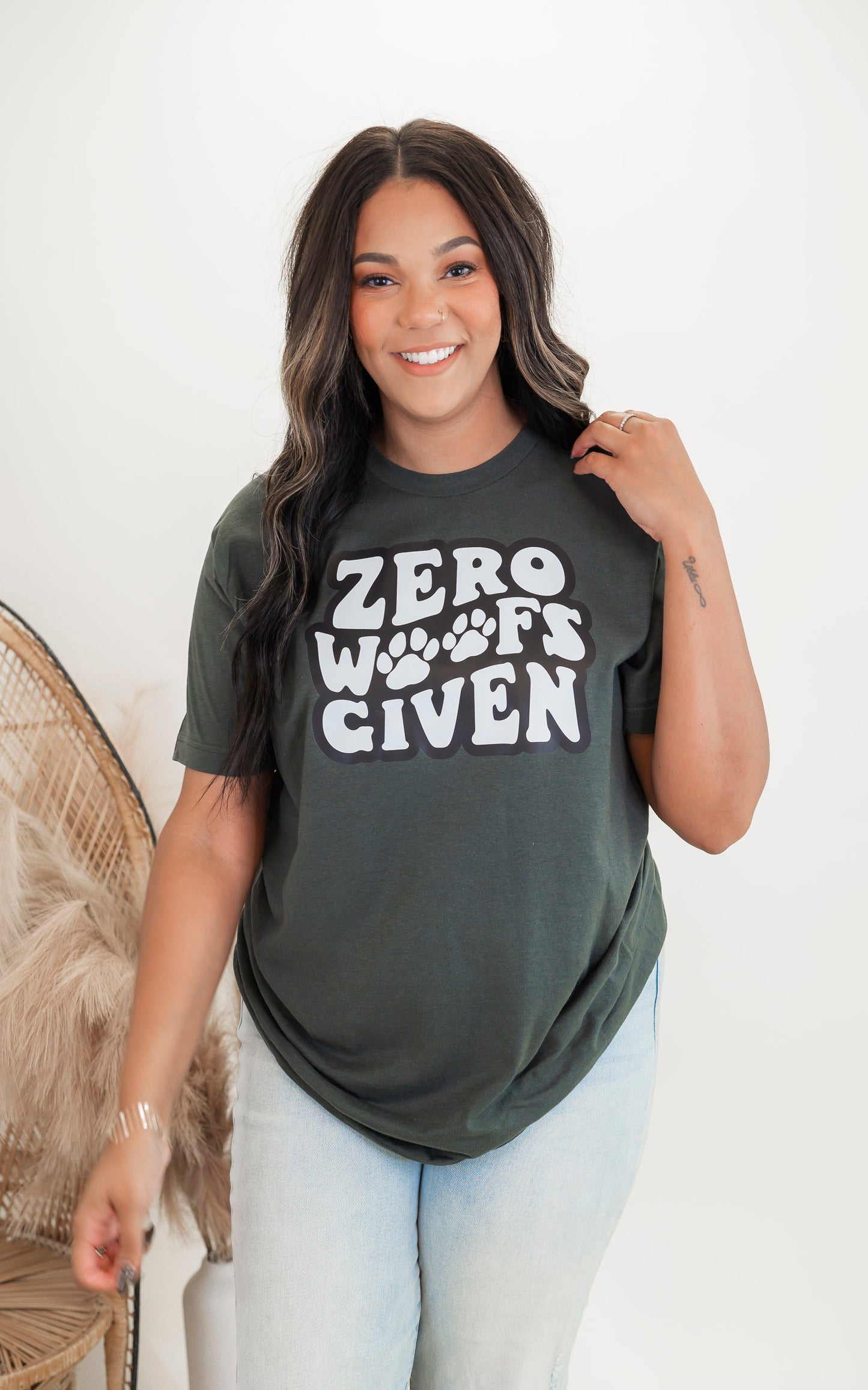 Zero Woofs Given Graphic T-shirt