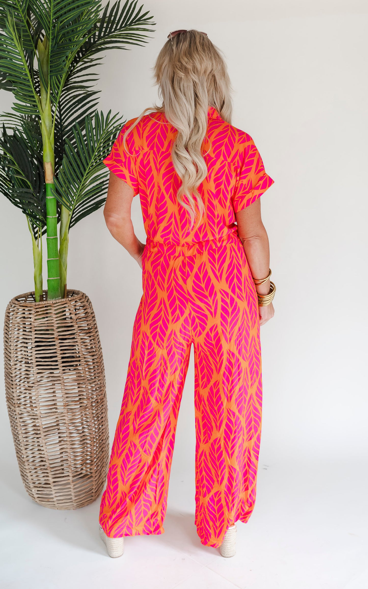 Its the Beach Life for Me Jumpsuit | Hot Pink - Final Sale