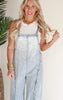 Stone Washed Pinstripe Jumpsuit