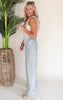 Stone Washed Pinstripe Jumpsuit