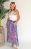 Paisley Printed High Waisted Woven Skirt - Final Sale