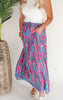 Paisley Printed High Waisted Woven Skirt - Final Sale