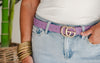 Lavender GO Buckle Belt