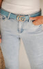 Dusty Blue GO Buckle Belt