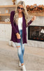 eggplant cardigan 