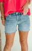 The Jenna Mid-Rise Cut Off Denim Shorts (REG/CURVY) | Judy Blue - Final Sale