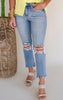 Miracles High Rise Kick Flare Denim Jeans