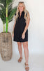 Black Simply Darling Sleeveless Mini Dress