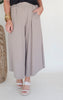 Olive Soft Wide Leg Crop Pants