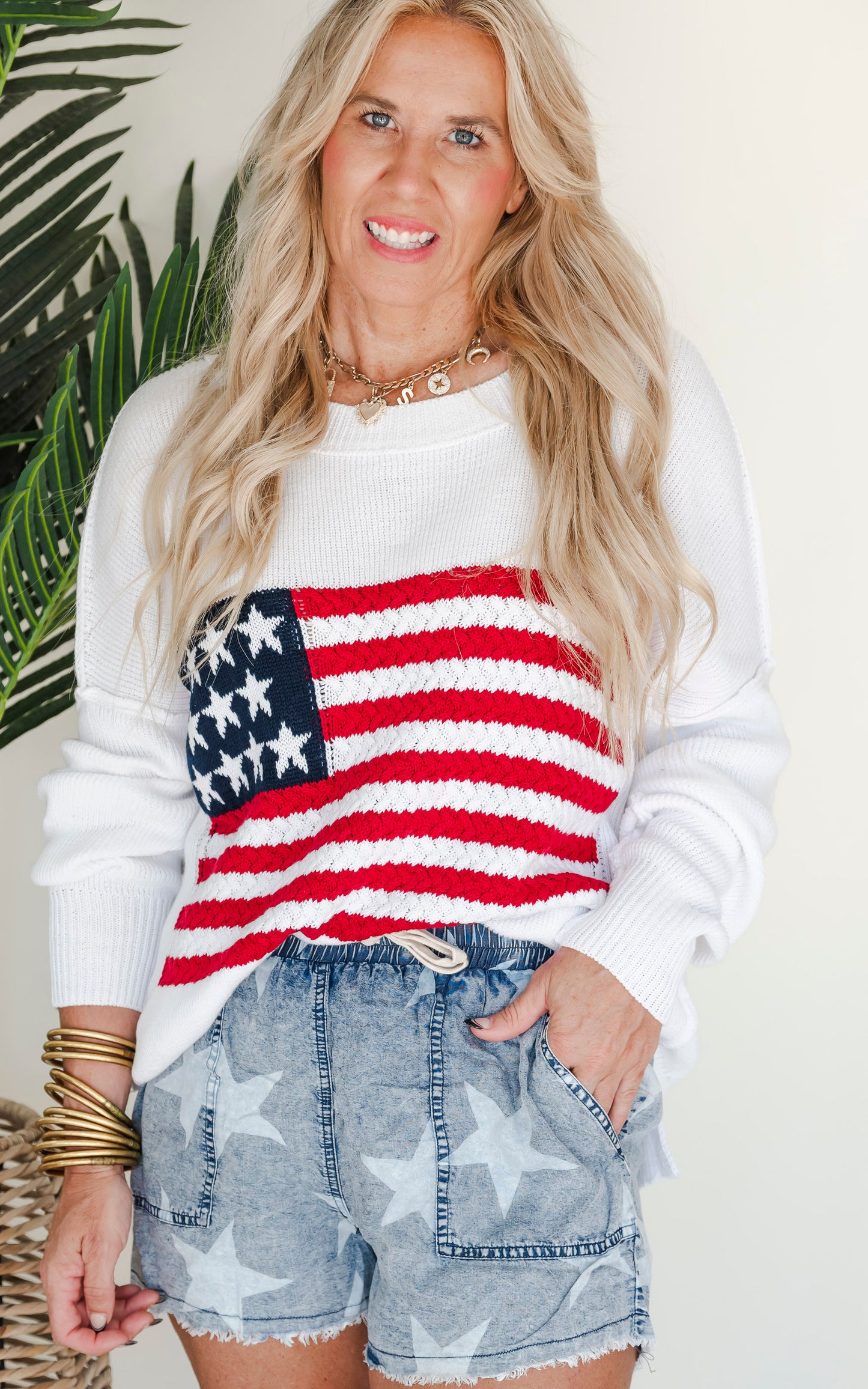 God Bless USA America Flag Sweater - DEAL