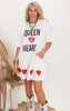 Queen of Hearts Letter Sequin Dress