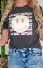 Smile Bad Habit Boutique Garment Dyed Graphic T-shirt.