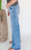 Melrose Tummy Control High Rise Wide Leg Denim Jeans