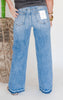 Melrose Tummy Control High Rise Wide Leg Denim Jeans