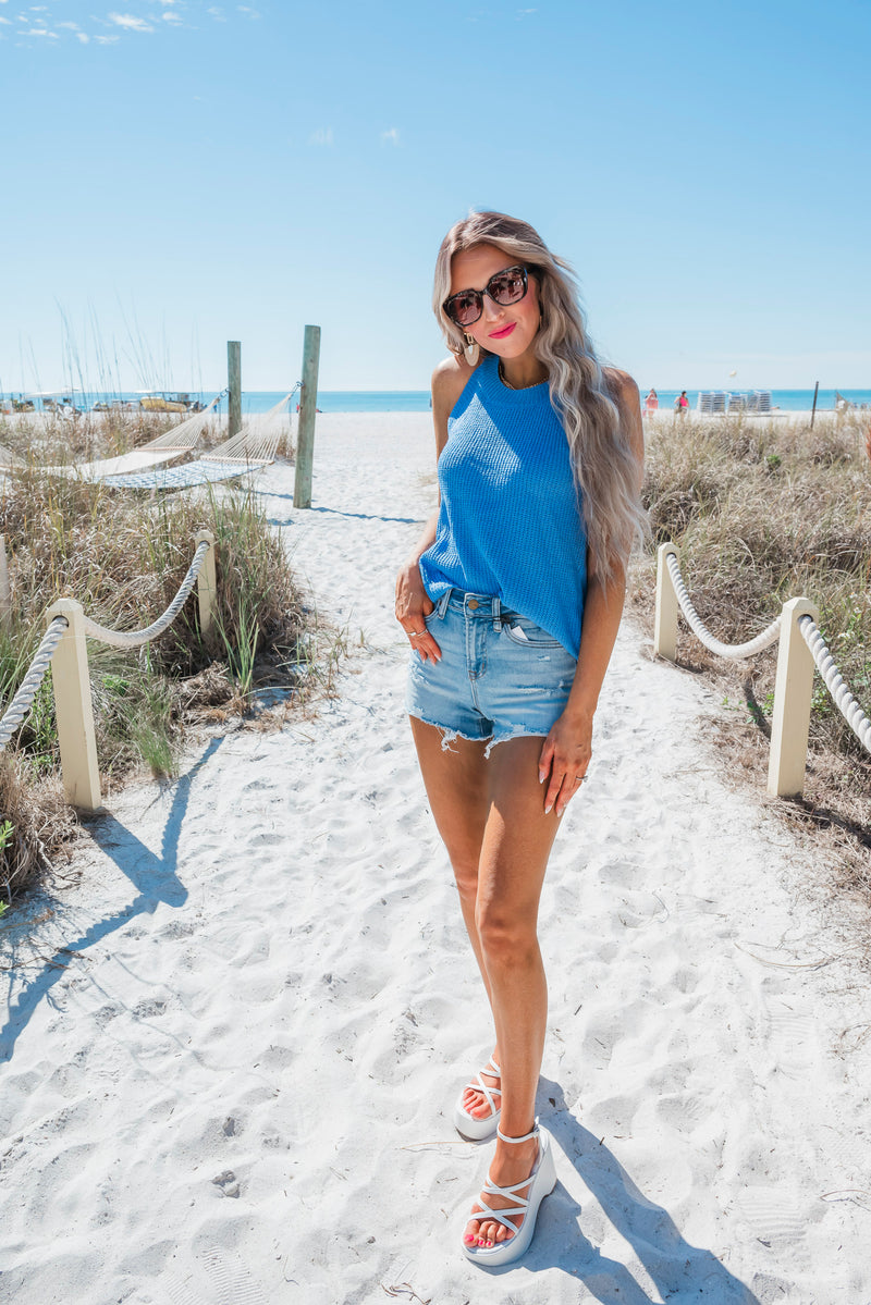 Summer Sweater Halter Tank Top by Salty Wave ** COMING SPRING 2024