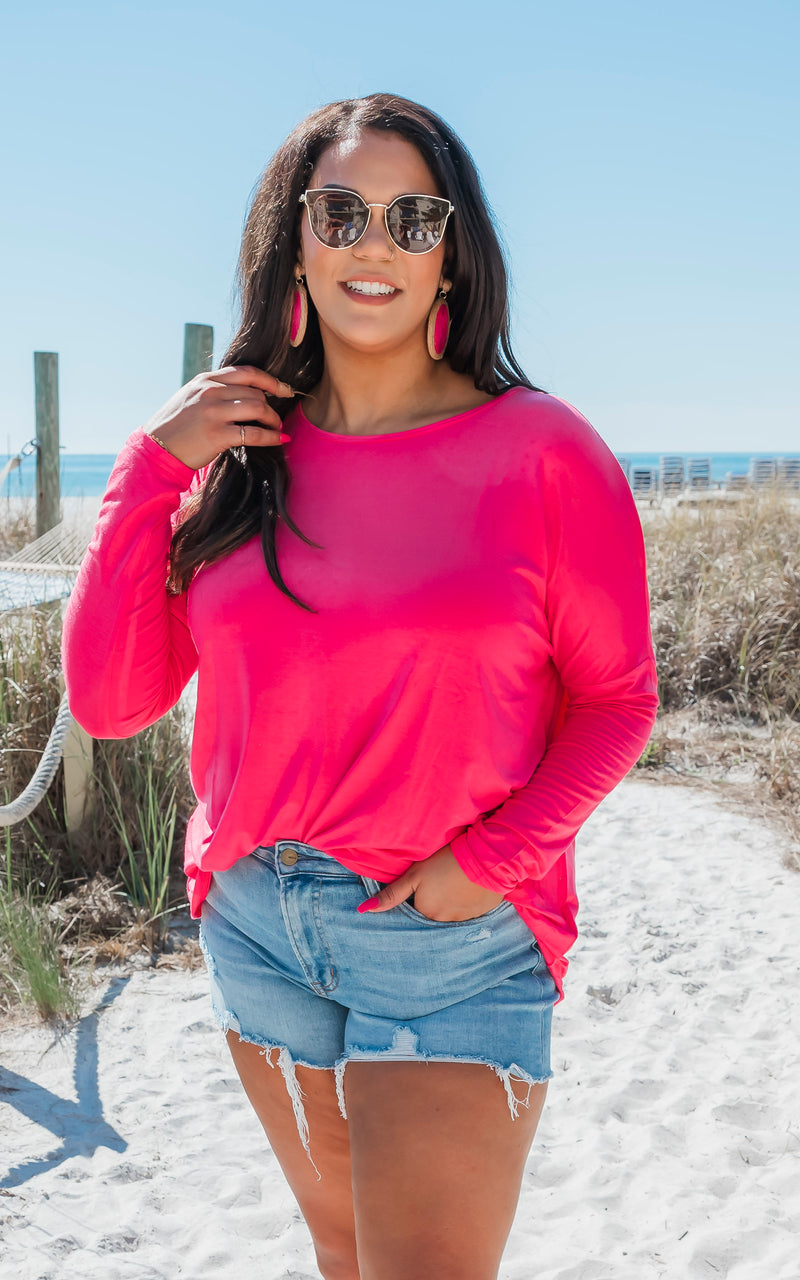 The Long Sleeve Piko Top by Salty Wave*** START SHIP DATE: MARCH 5TH