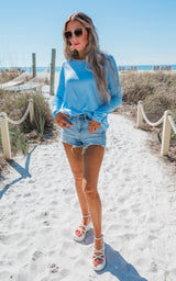 The Long Sleeve Piko Top by Salty Wave