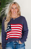 God Bless USA America Flag Sweater - DEAL