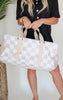 Salty Wave Checkered Collapsible Tote