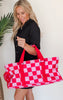 Salty Wave Checkered Collapsible Tote