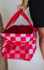 Salty Wave Checkered Collapsible Tote