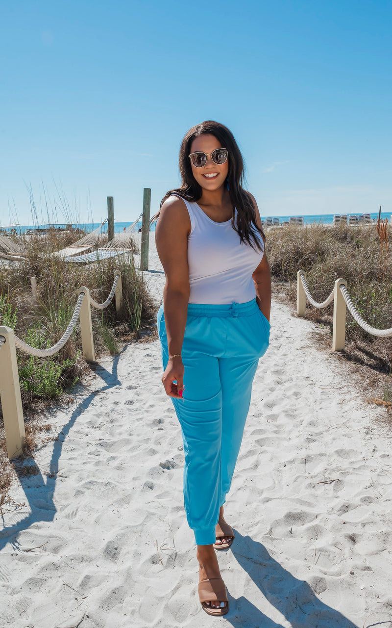 Seaside Blue Everyday Joggers by Salty Wave- DEAL