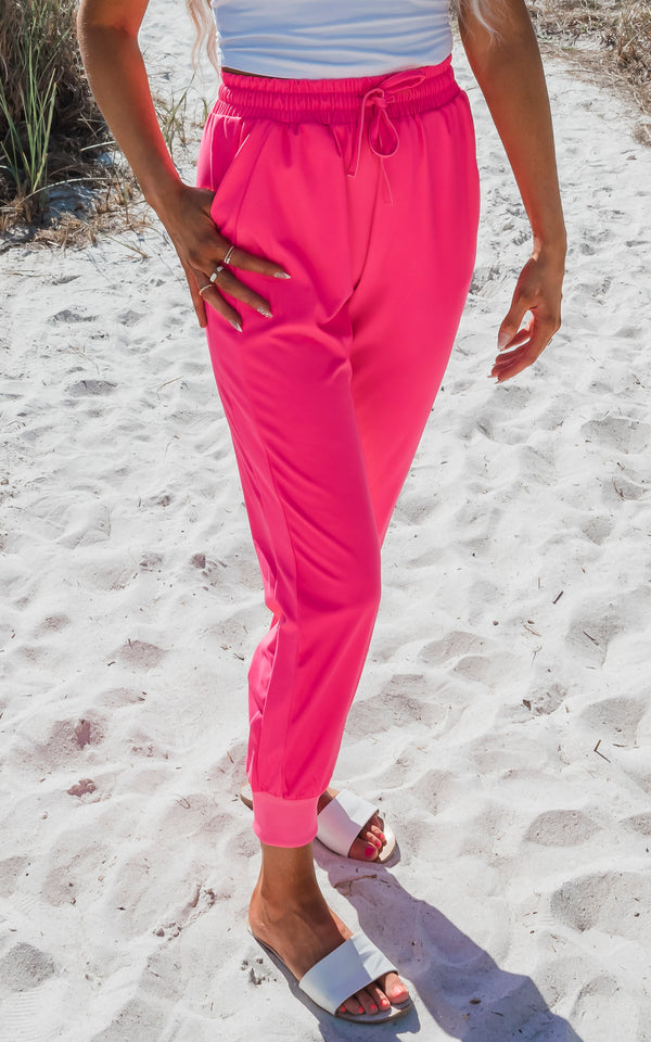 Hot Pink Everyday Joggers by Salty Wave