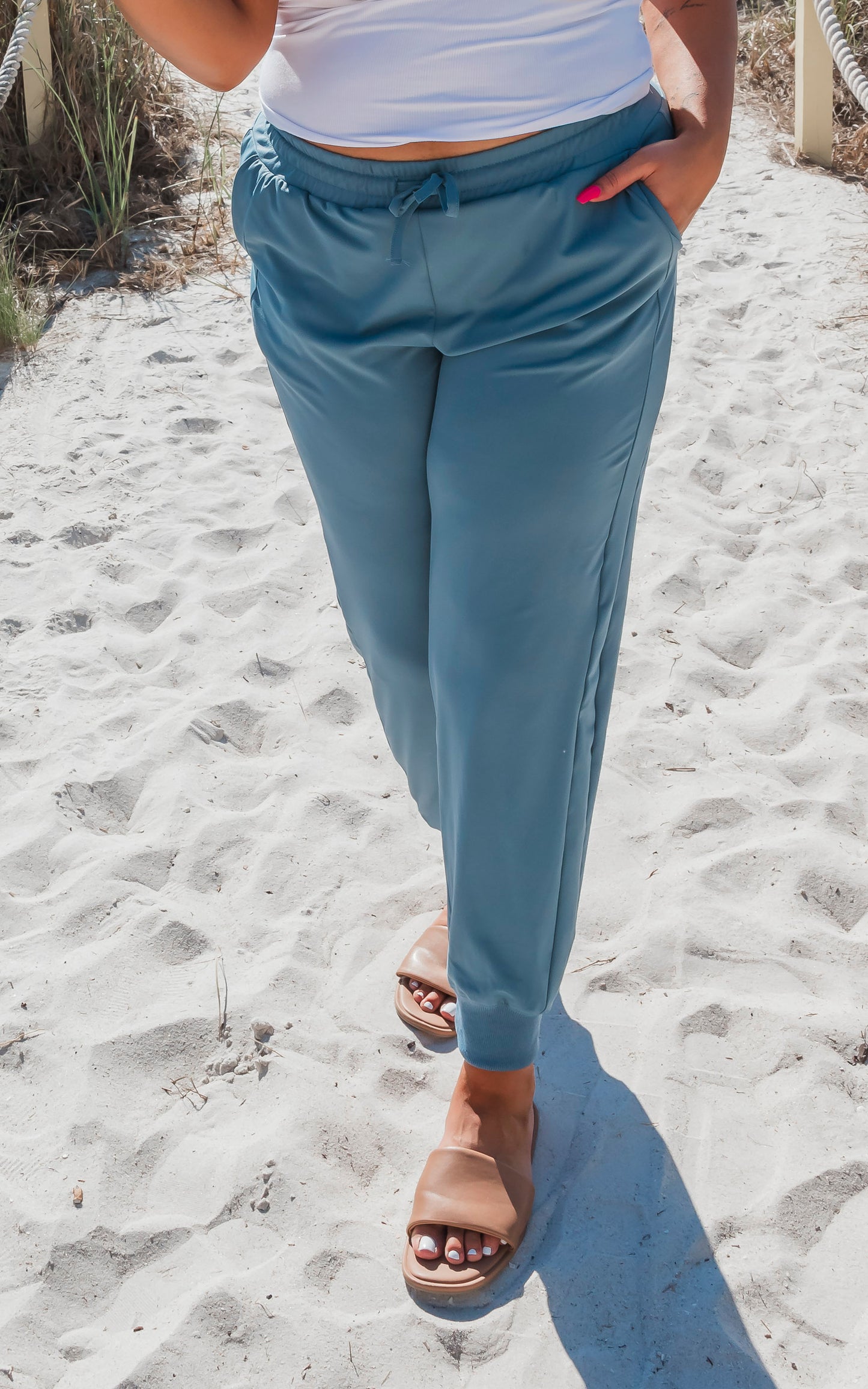 Teal Blue Everyday Joggers by Salty Wave