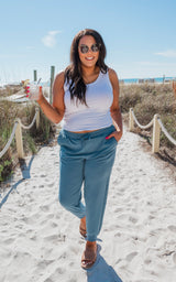 Teal Blue Everyday Joggers by Salty Wave