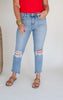 LOVERVET | Miracles High Rise Kick Flare Denim Jeans