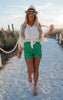 Kelly Green Sailboat Perfect Everyday Chino Shorts by Salty Wave